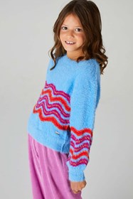 pullover ELZA blue/purple/red